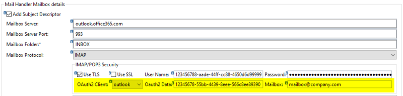 OAuth2 support for mail handling 
